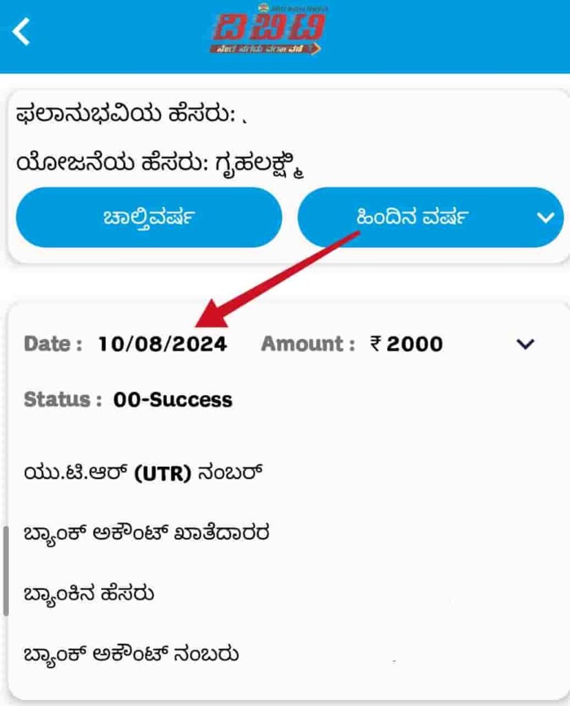 Gruhalakshmi Amount